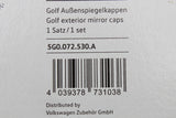 VW Golf MK7 MK7.5 accessory gloss black mirror covers set 5G0072530A