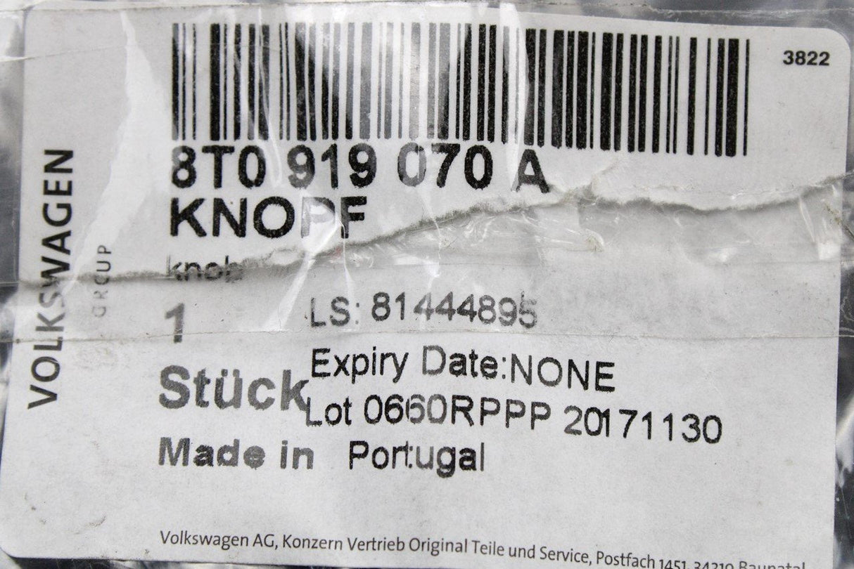 Audi A4 A5 S4 S5 Q5 RS4 RS5 08-16 volume control rotary knob 8T0919070A