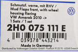 VW Amarok 2011-23 front mud flaps (wide wheel arches) 2H0075111E