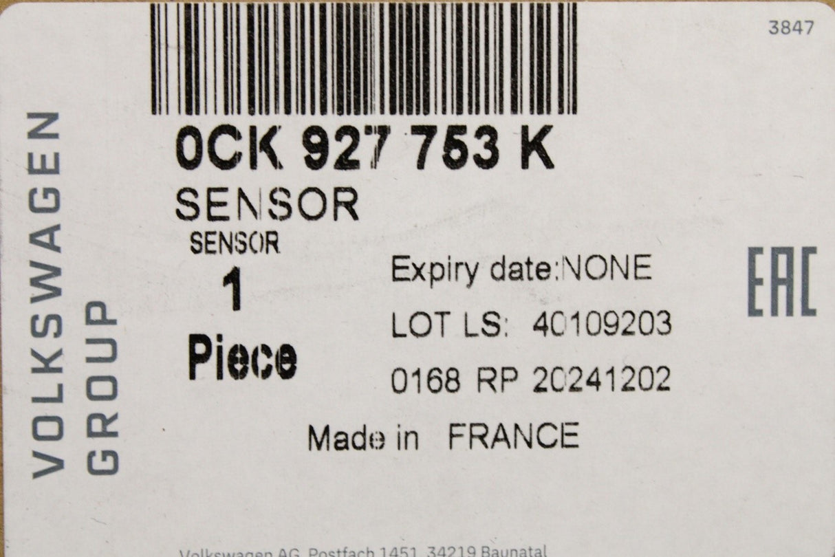 Audi A5 A6 A7 Q5 gearbox drive position selector sensor 0CK927753K