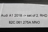 Audi A1 2019-on premium front & rear carpet floor mats set (RHD) 82C061275A / 276