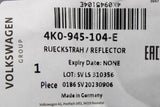Audi A6 2019-on bumper rear reflector lens (right, inner) 4K0945104E
