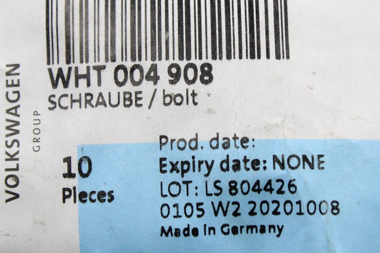 VW Caddy 09-on socket head bolt with hexagon socket head M8x14 WHT004908