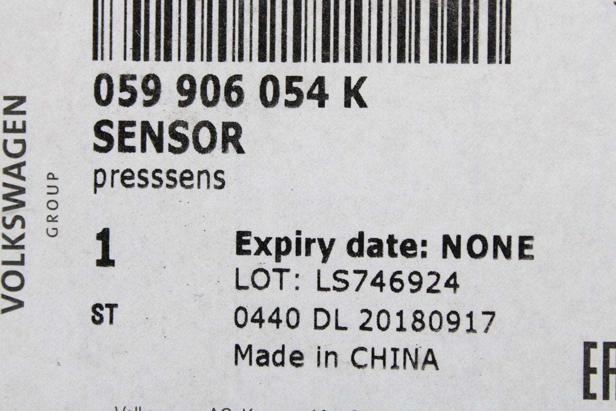 VW Touareg Audi A4 A5 RS4 RS6 Q7 2018-On Fuel pressure sensor 059906054K