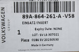 Audi Q4 2022-on centre console insert trim gloss black 89A864261A V58