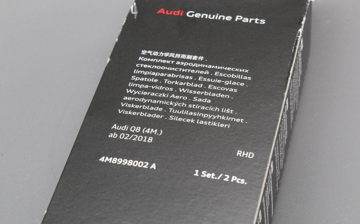 Audi Q8 RSQ8 2019- RHD Front aero wiper blades pair 4M8998002A