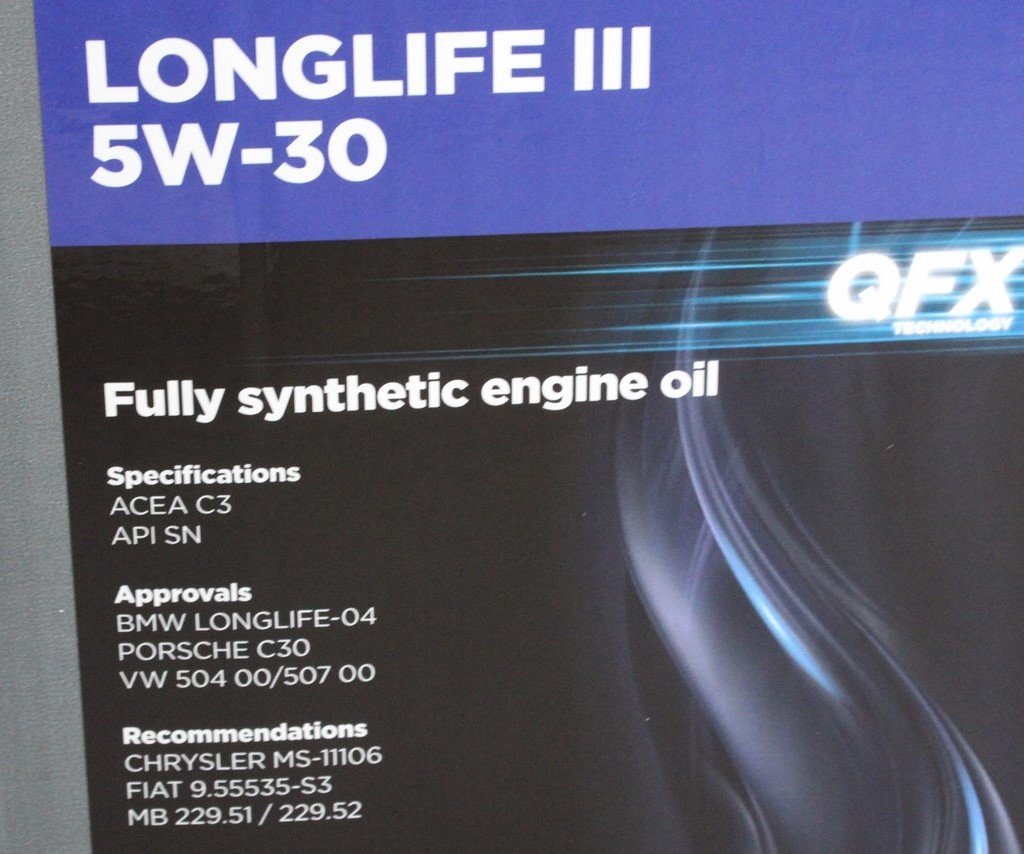 Quantum LongLife III 5W-30 engine oil (5L Cube)