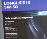Quantum LongLife III 5W-30 engine oil (5L Cube)