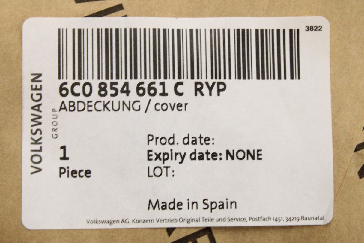 VW Polo 6C 2015-2018 bumper grille (front left) 6C0854661C RYP