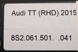 Audi TT TTS 2015-onwards front all weather floor mats set 8S2061501 041