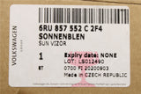 VW Up! Skoda Citigo SEAT Mii RHD sun visor (right) 6RU857552C 2F4