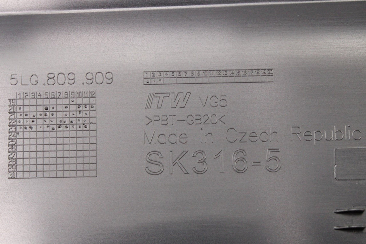 Skoda Enyaq Elroq 2021-on charging flap door cover 5LG809909