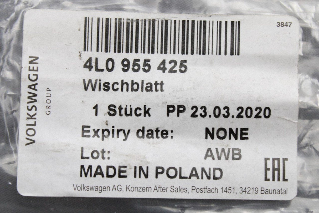 Audi Q7 SQ7 2007-2015 rear screen wiper blade 4L0955425