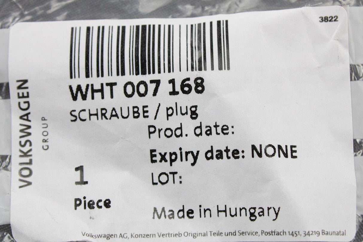 VW Golf MK7 MK7.5 Leon Octavia front diff lock seal plug WHT007168