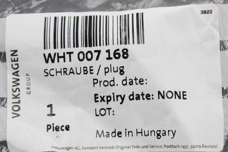 VW Golf MK7 MK7.5 Leon Octavia front diff lock seal plug WHT007168