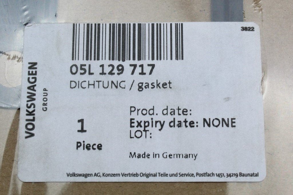 VW Audi Skoda SEAT 2015-on 2.0 TDI intake manifold gasket seal 05L129717