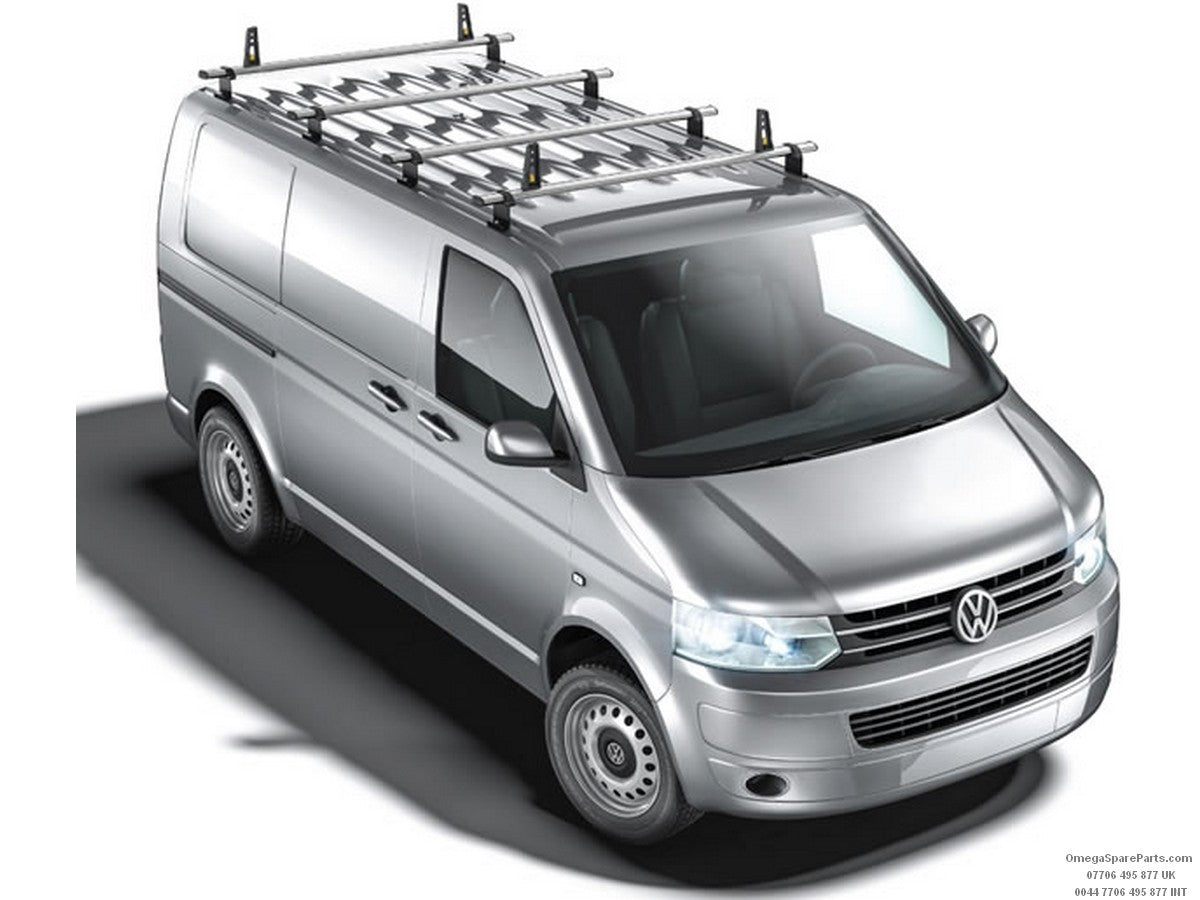 VW Transporter T5 T5.1 T6 2003-19 Rhino roof bars (4-bar) ZGB7H0071142, view 1