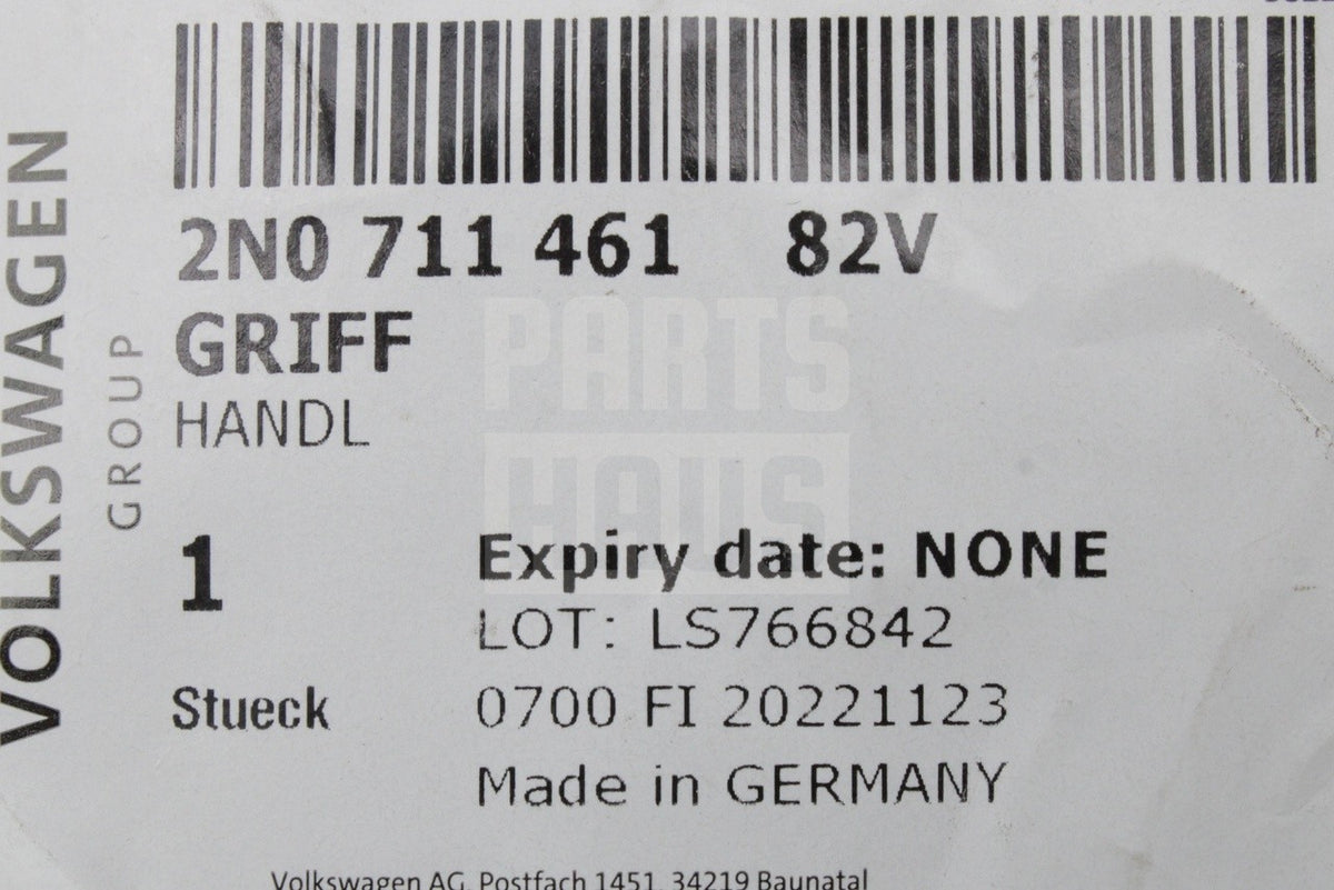 VW Crafter 2018-2024 handbrake gaiter boot (titan black) 2N0711461 82V