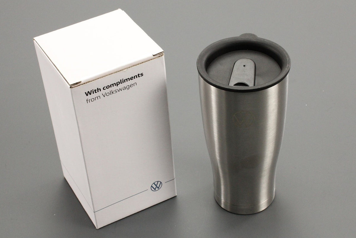 VW Volkswagen stainless steel thermal mug 000069604S, view 1