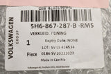 VW Golf MK8 2020-on rear upper C pillar trim (left) 5H6867287B RM5