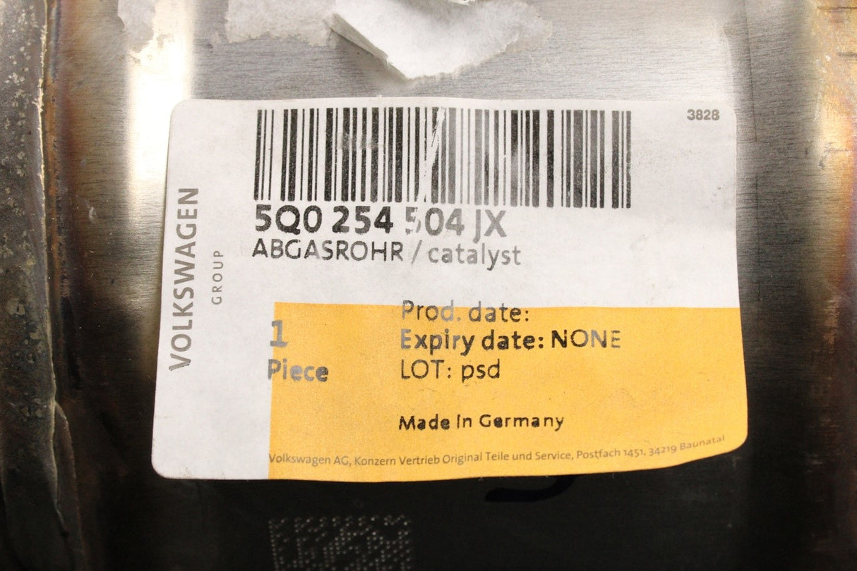 VW Golf MK7.5 2017-2020 catalytic converter (1.5 TSI) 5Q0254504JX