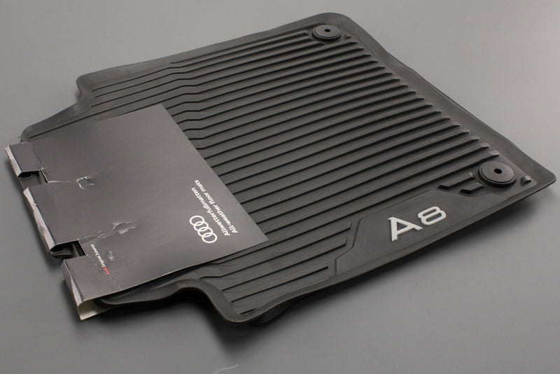 Audi A8 S8 D5 2018-on LWB rubber floor mats (rear) 4N4061512 041, view 1