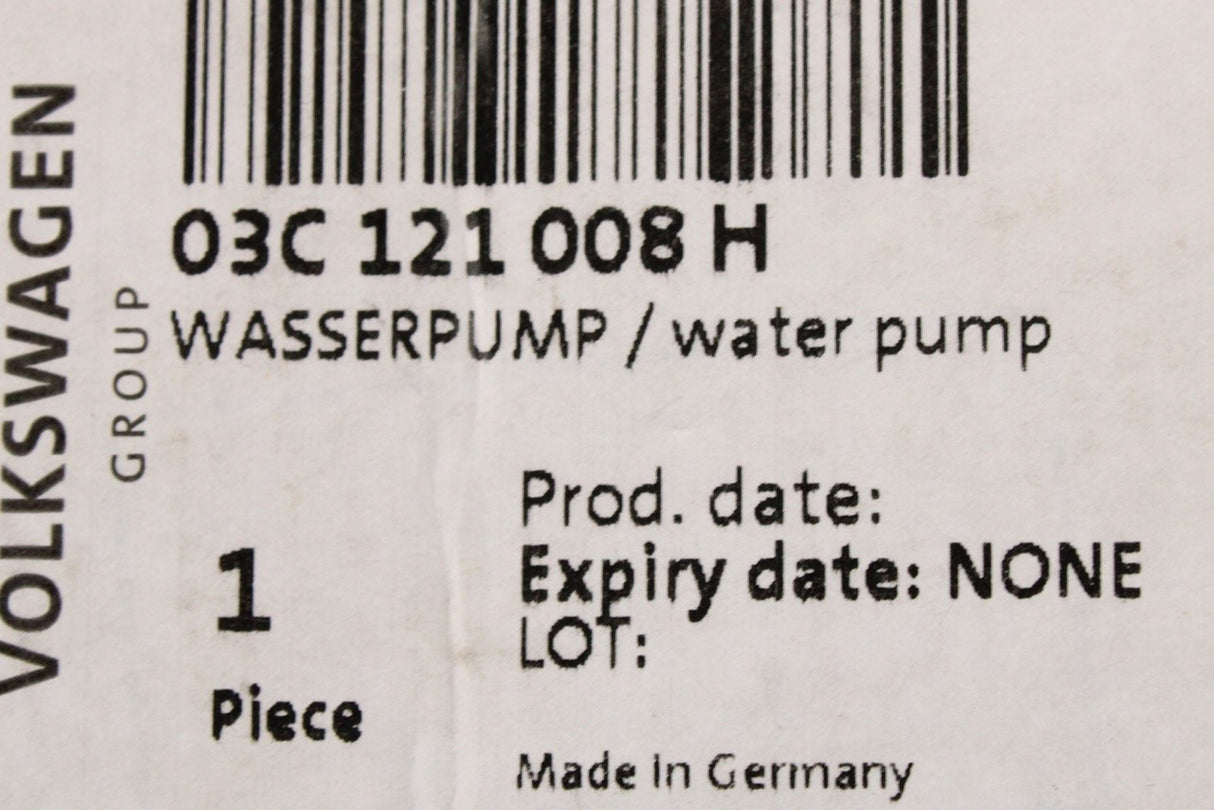 VW Golf Scirocco  Audi A3 SEAT Skoda 1.4 TSI TFSI water pump 03C121008H