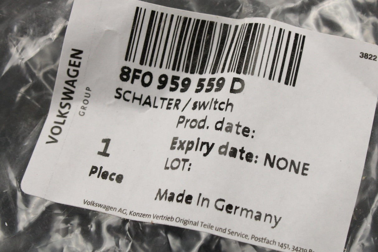 Audi A5 S5 RS5 Cabriolet 10-17 rear roof contact switch left 8F0959559D