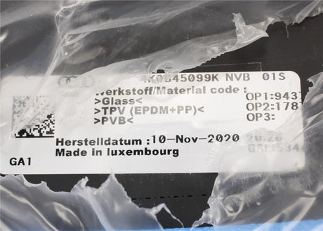 Audi A6 S6 RS6 2019-on front windscreen glass 4K0845099K NVB