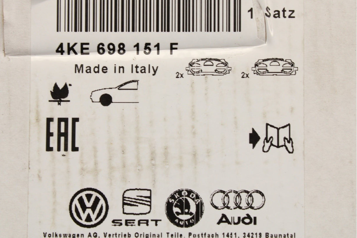 Audi e-tron 2019-on front brake pads set 4KE698151F