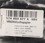 Skoda Karoq 2018-on front bumper grille (lower) 57A853677A 9B9