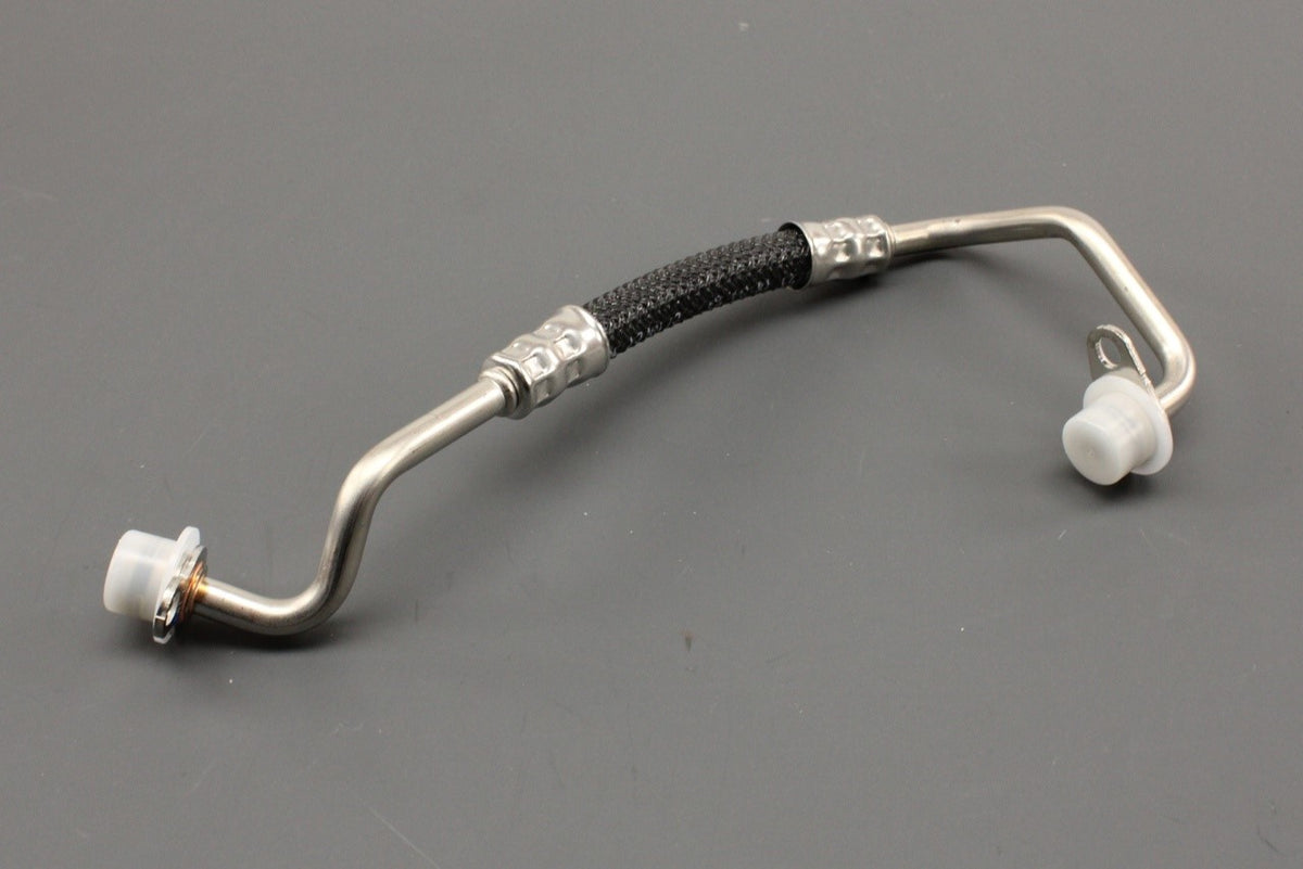 Audi A6 A7 2019-on 2.0 TFSI turbocharger oil feed pipe 06N145778E, view 1