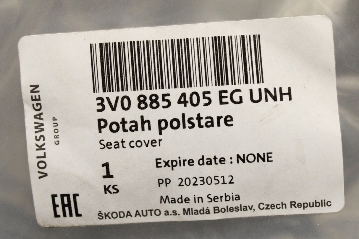 Skoda Superb 2015-23 rear seat bench base leather cover 3V0885405EGUNH