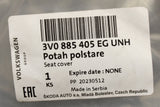 Skoda Superb 2015-23 rear seat bench base leather cover 3V0885405EGUNH