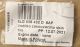 Skoda Enyaq 2021-on rear door window guide seal (right) 5LG839432D 5AP