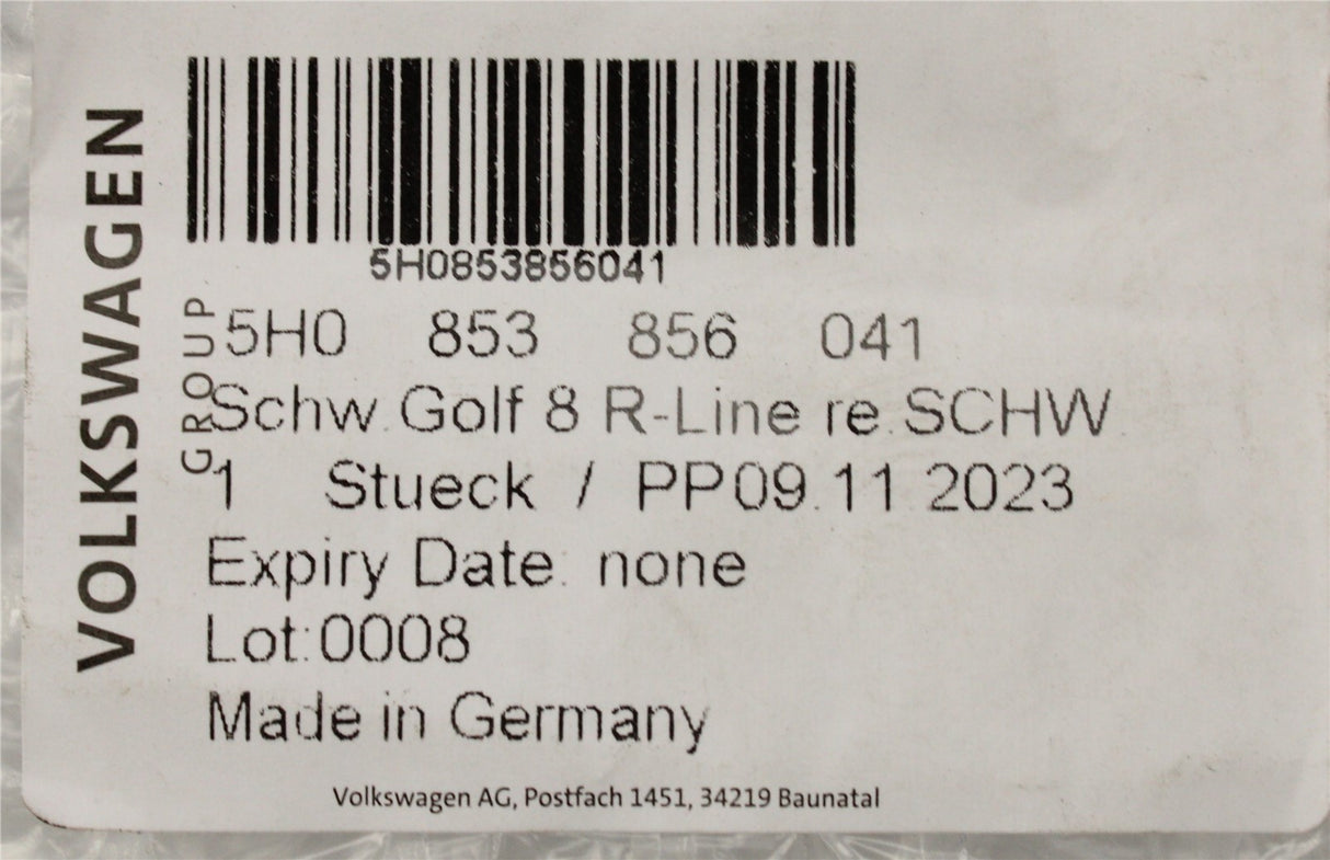 VW Golf MK8 2020-on R-Line side skirt trim (right) 5H0853856 041