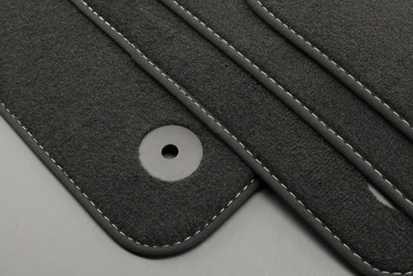 Audi Q7 SQ7 16-on Q8 front & rear carpet floor mats set 4M2863011D JTV