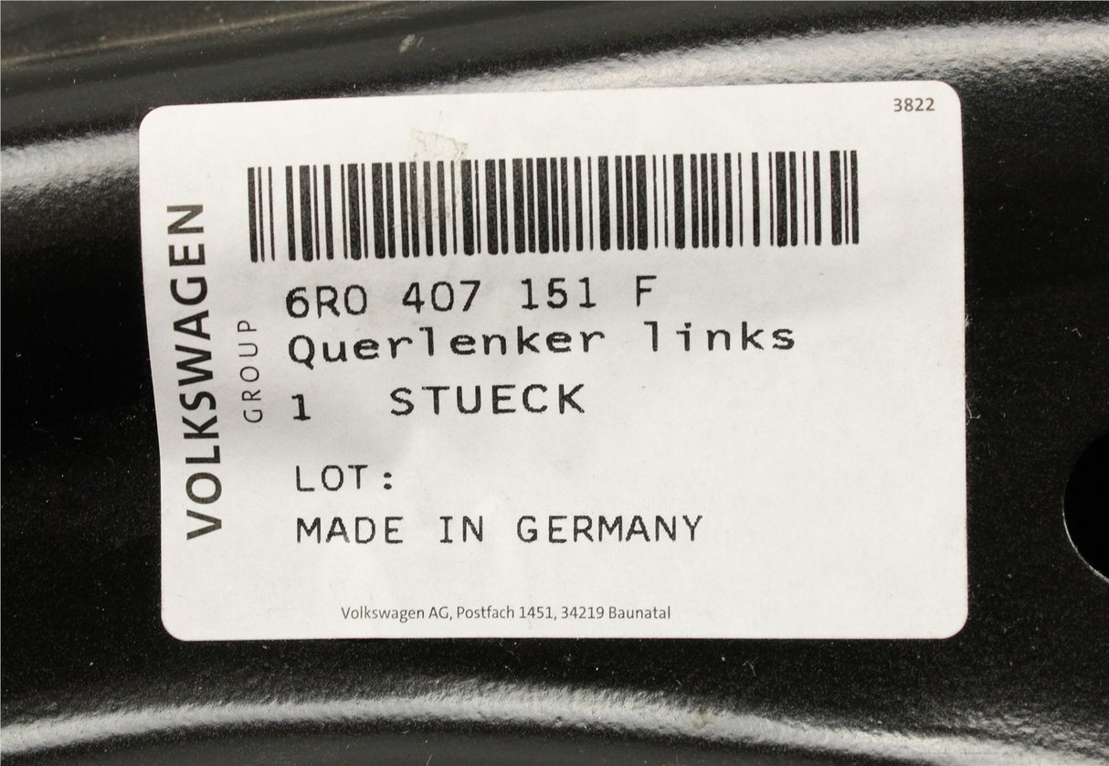 VW Polo 6R Audi Skoda SEAT lower suspension arm (front left) 6R0407151F