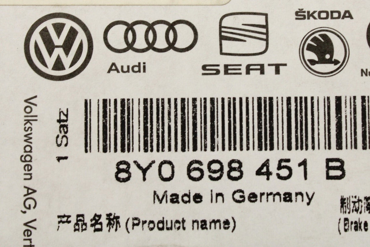 Audi A3 8Y 20-on CUPRA Formentor 21-on brake pads (rear) 8Y0698451B