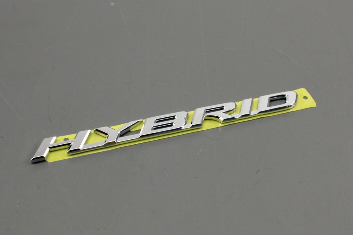 Lexus RX350 RX350L RX450H 'hybrid' side model badge (left) 75473-48110, view 1