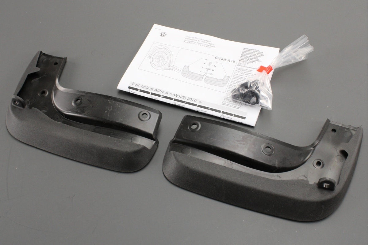 VW Golf Estate MK8 2020-on accessory mud flaps (front) 5H9075111C, view 1