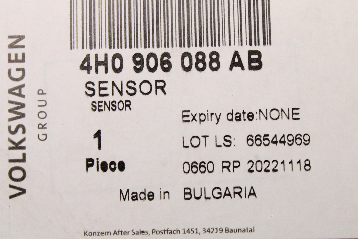 Audi A6 A7 A8 Q5 2013-18 3.0 TDI exhaust gas temp sensor 4H0906088AB