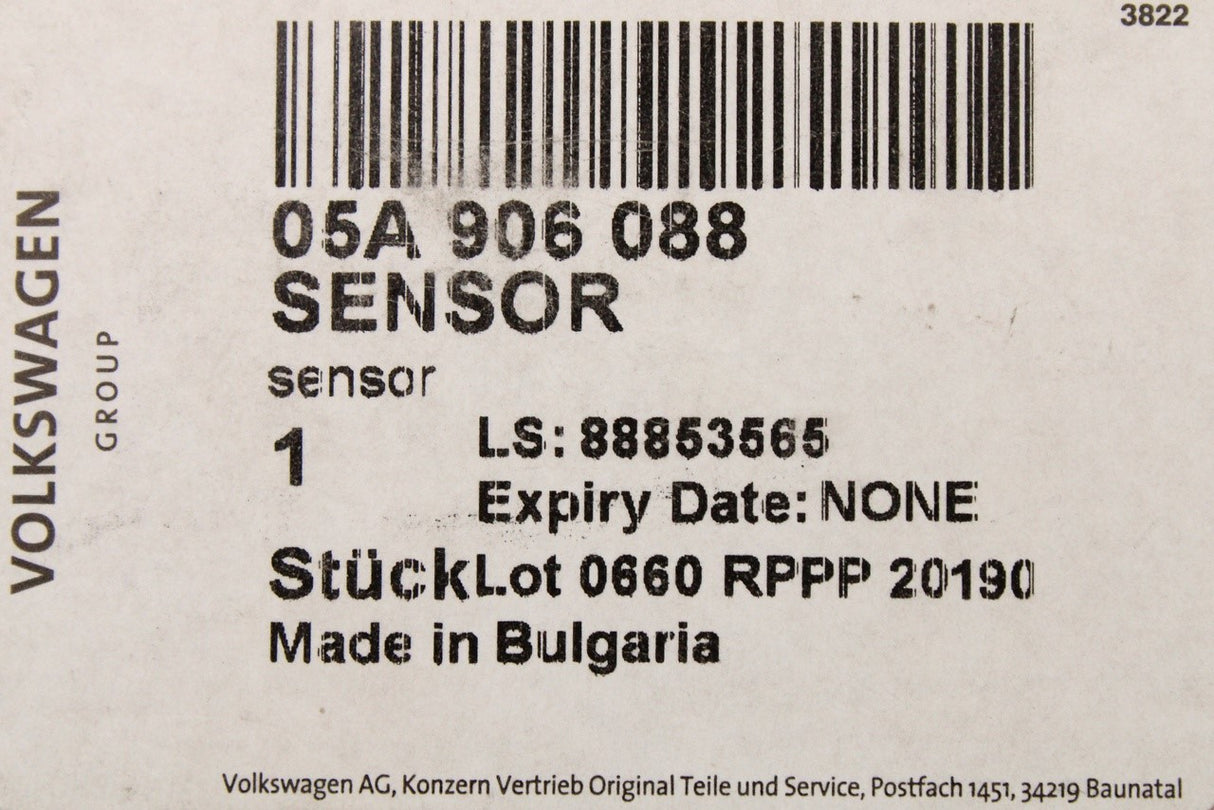 Audi Q7 4.2 V8 6.0 V12 diesel exhaust gas temperature sensor 05A906088