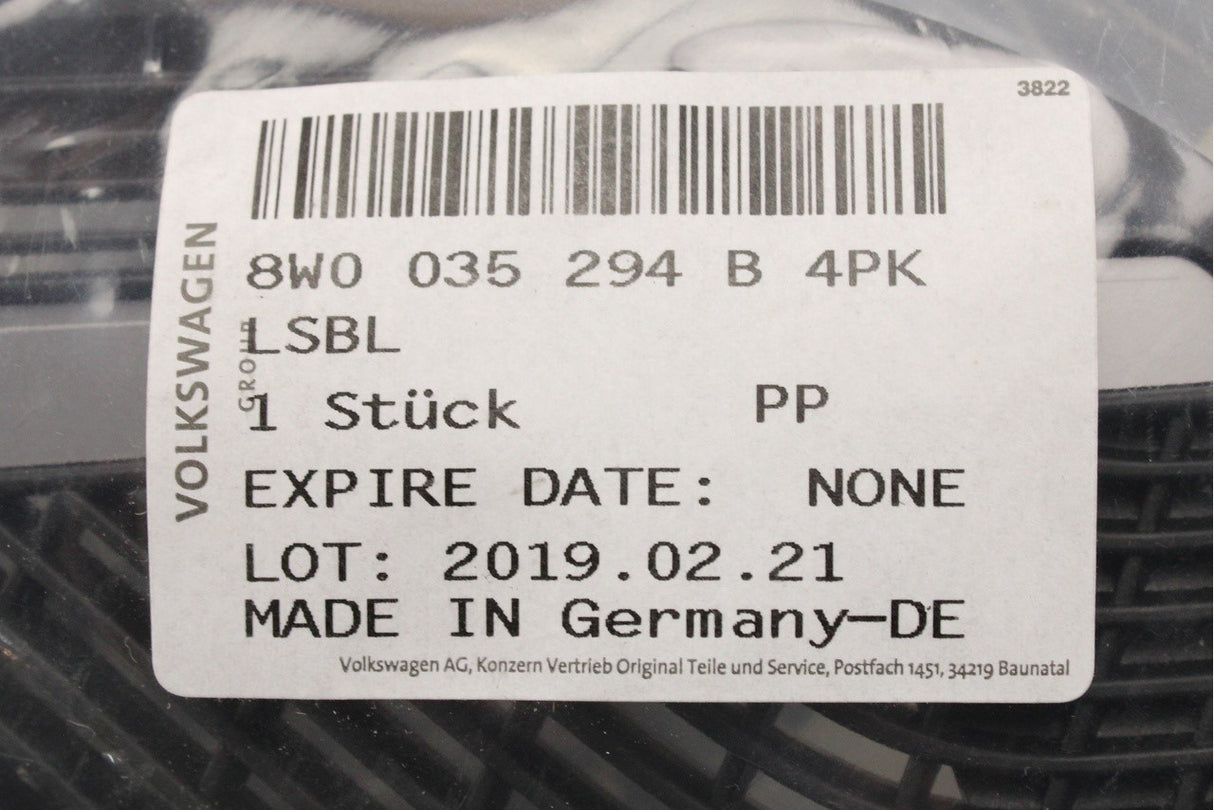 Audi A4 S4 RS4 A5 S5 RS5 rear speaker cover trim (right) 8W0035294B 4PK