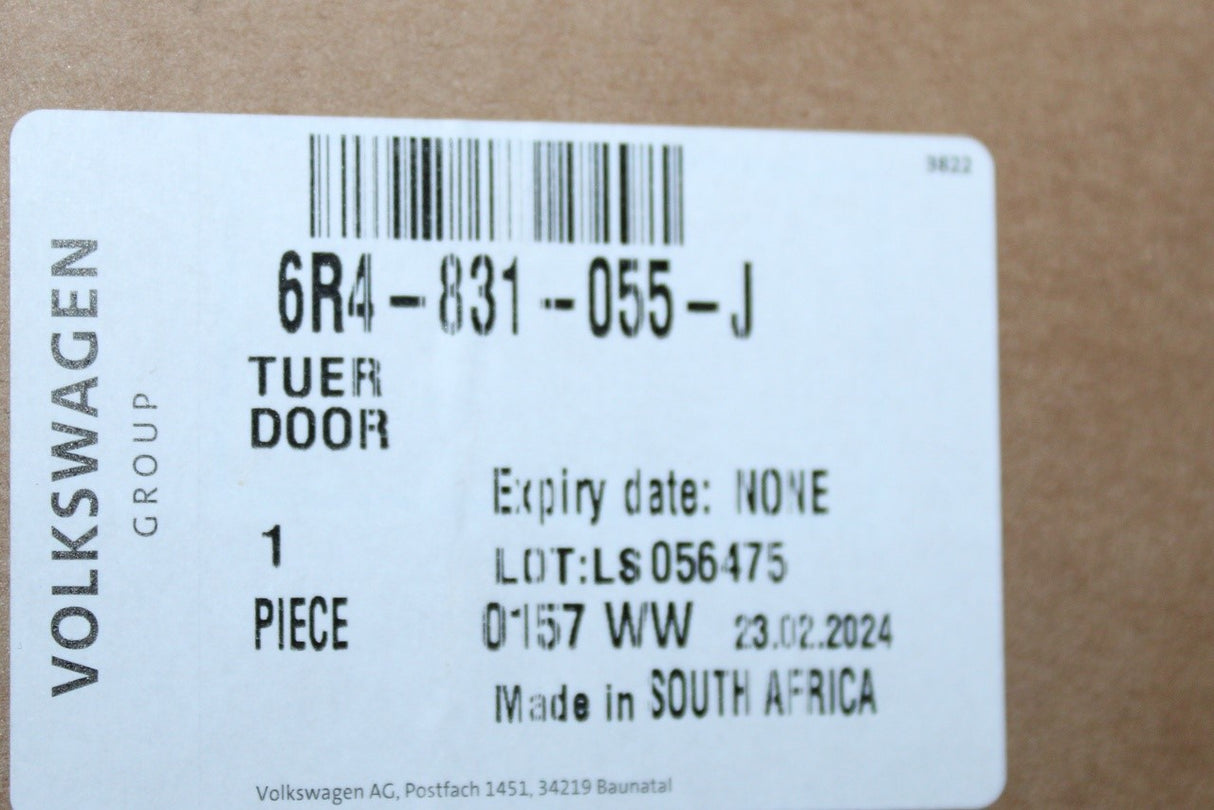 VW Polo 6R 6C 2010-2018 front door panel 5 door (left) 6R4831055J
