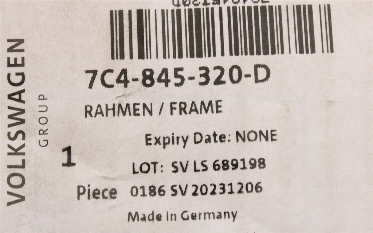 VW Grand California 17-on roof skylight window frame (small) 7C4845320D