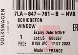 VW Transporter T6.1 2020-on sliding window glass (left) 7LA847761B NVB
