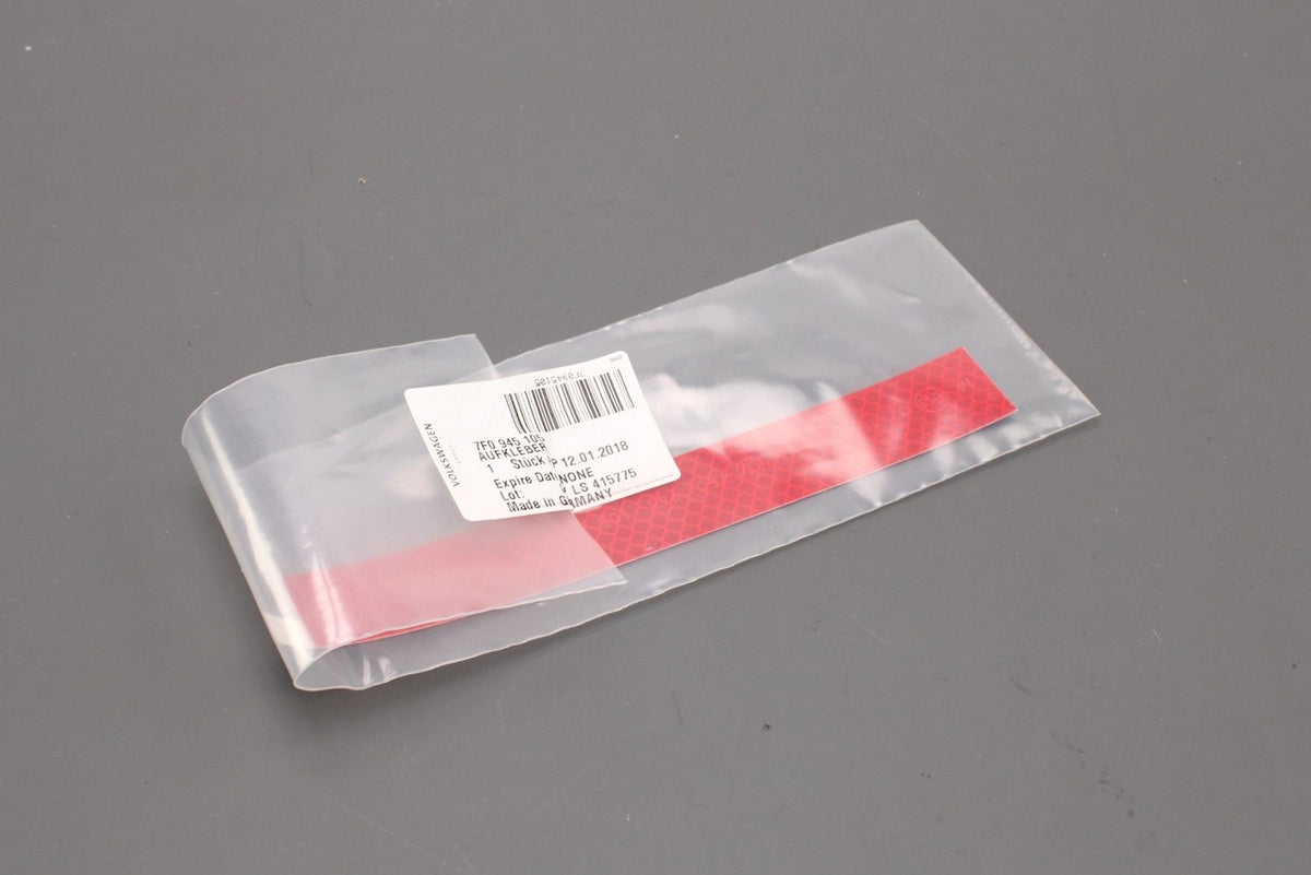 VW Caddy Crafter Transporter fluorescent reflective strip (x1) 7F0945105, view 1
