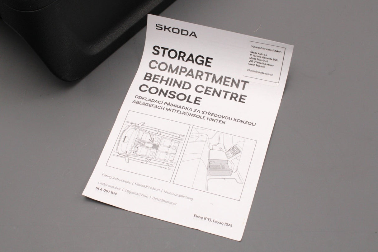Skoda Elroq Enyaq 21-on centre console storage compartment 5LA061104