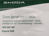 Skoda Superb 2024-on door panel waste bin 3P0061107